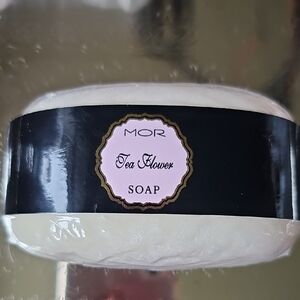 New Vintage MOR Cosmetics Emporium Tea Flower Vegetable Hand Soap - 7 oz Sealed